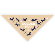 "Golden Puppy" Beige Bandana